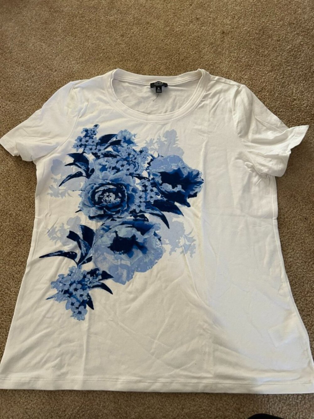 XL Women's Blue Flower Shirt